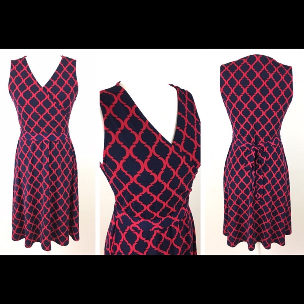 41 Hawthorn Women Casual A-line Belted Dress Sz M